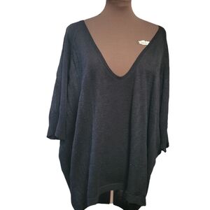 Eileen Fisher Italian Lightweight Merino Knit Oversized Sweater Size XL